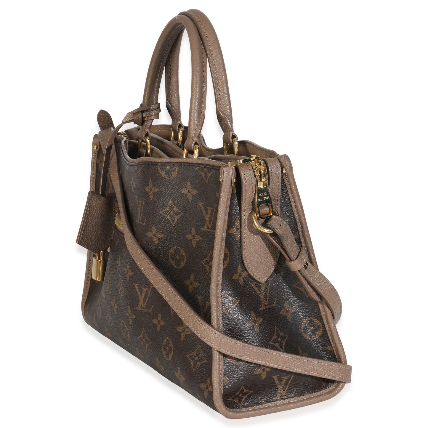 Luxury Women's Handbag | Louis Vuitton Taupe Glace Monogram Canvas Popincourt NM