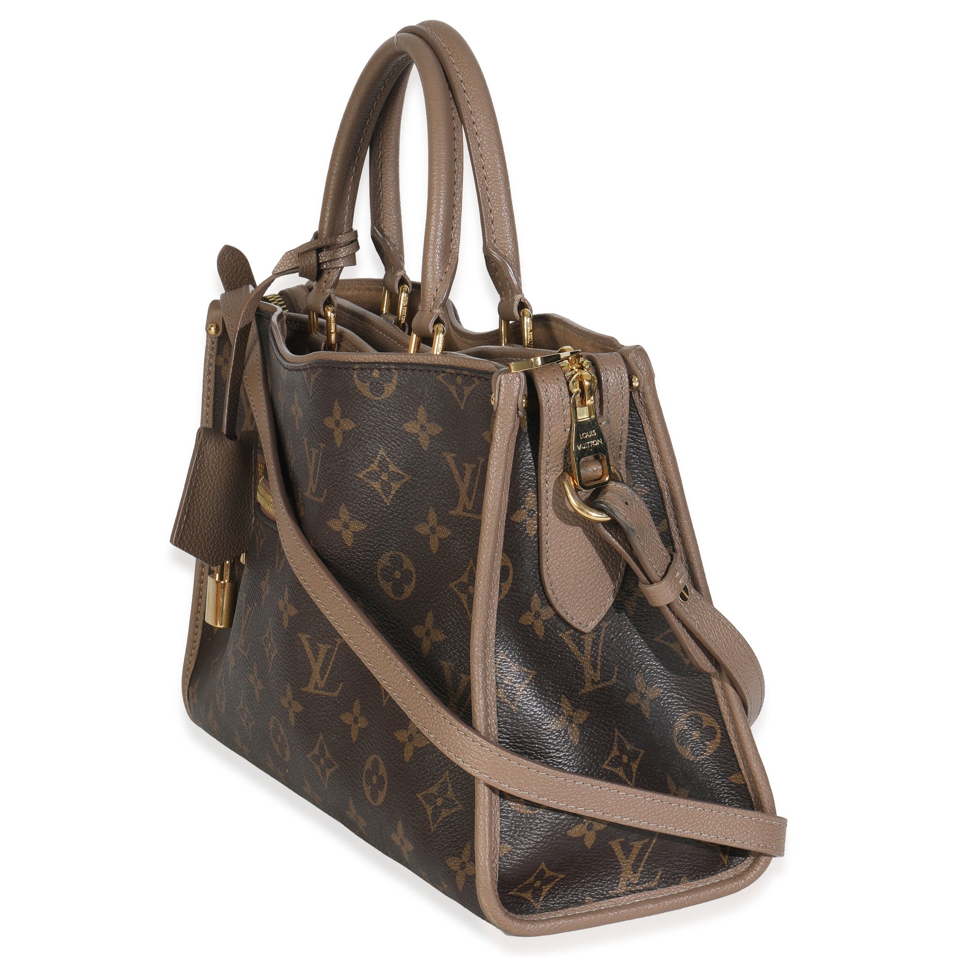 Luxury Women's Handbag | Louis Vuitton Taupe Glace Monogram Canvas Popincourt NM