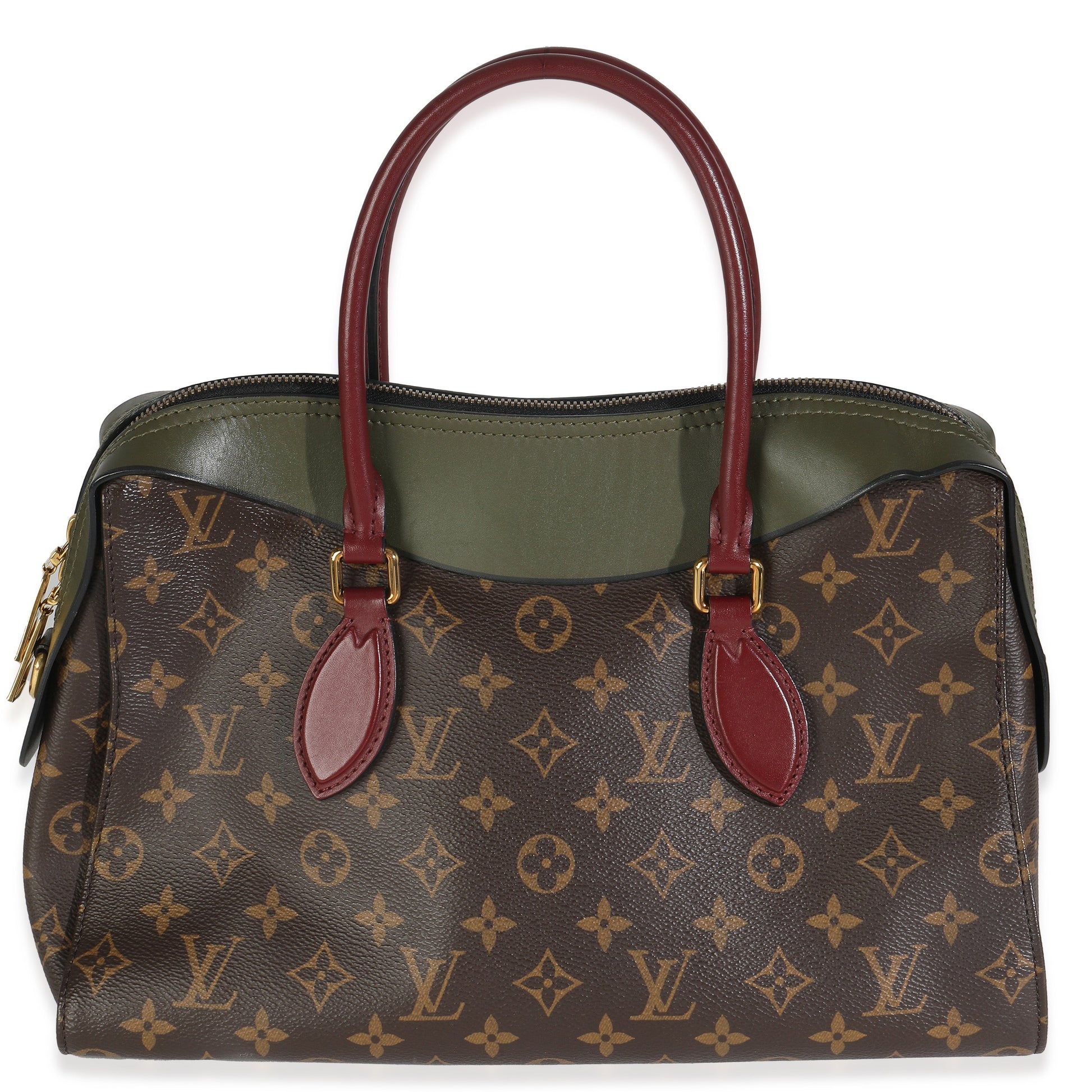 Louis Vuitton Kaki Red Monogram Canvas Tuileries NM