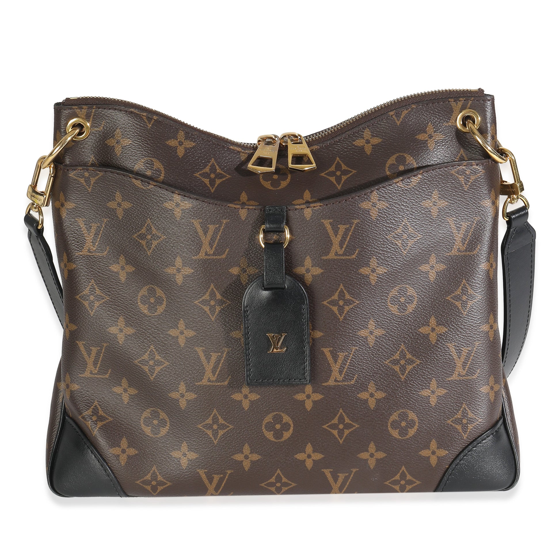 Louis Vuitton Black Monogram Canvas Odeon MM