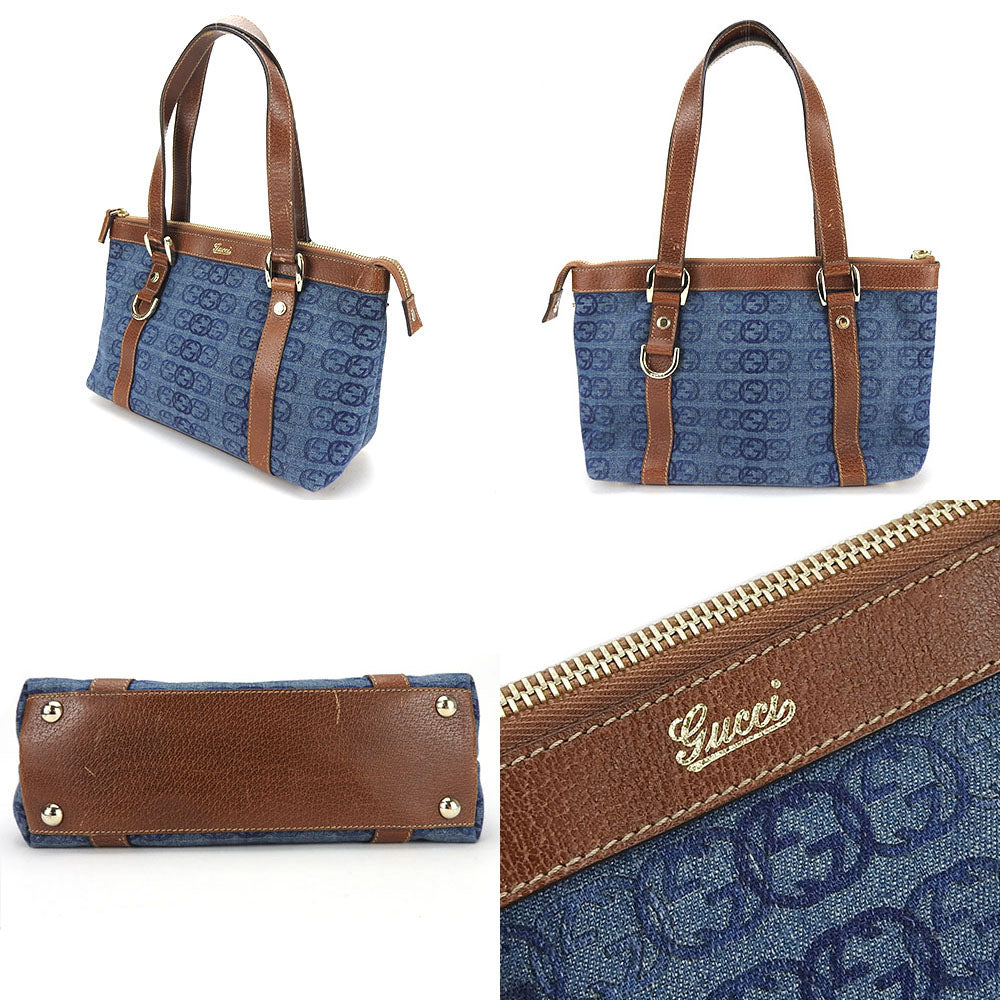 GUCCI Handbag 141471 denim blue Interlocking