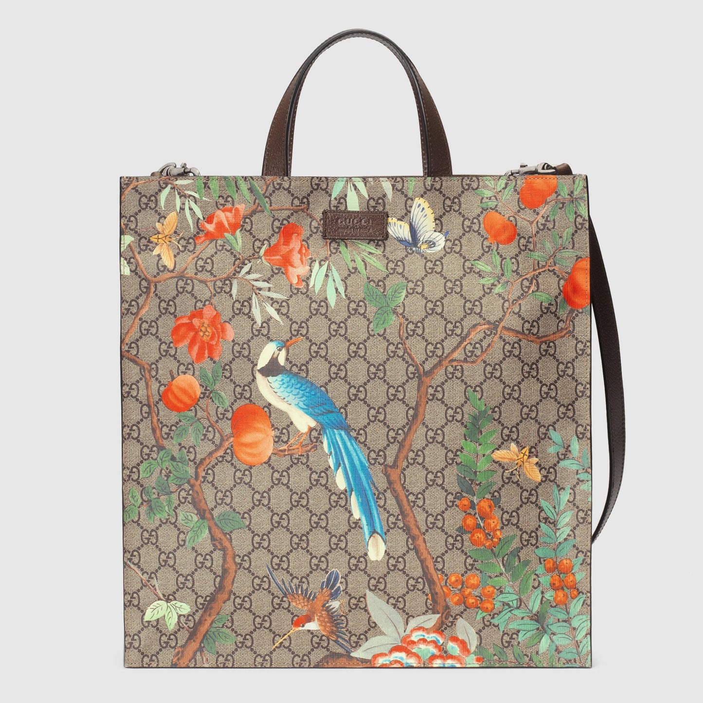 Gucci Caro Leather Canvas Tote