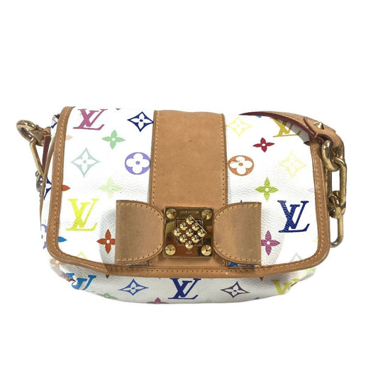 LOUIS VUITTON Shoulder Bag Monogram multicolor canvas white Monogram multicolor Patty Ribbon Ribbon Women