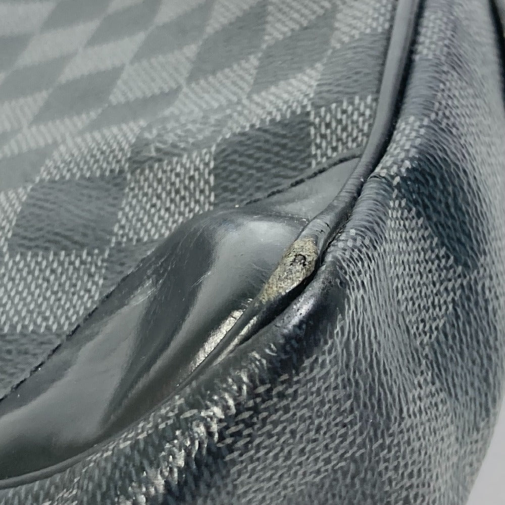 LOUIS VUITTON Business bag Damier Grafitto Canvas black Damier Grafitte Porto documan Voyage PDV mens
