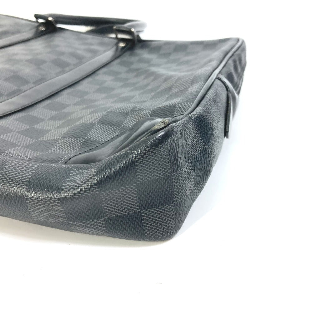 LOUIS VUITTON Business bag Damier Grafitto Canvas black Damier Grafitte Porto documan Voyage PDV mens