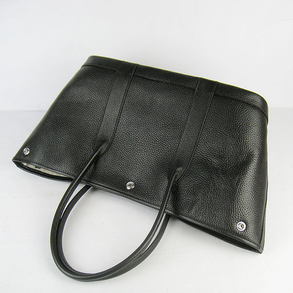 Luxury Hermes garden party handbag black
