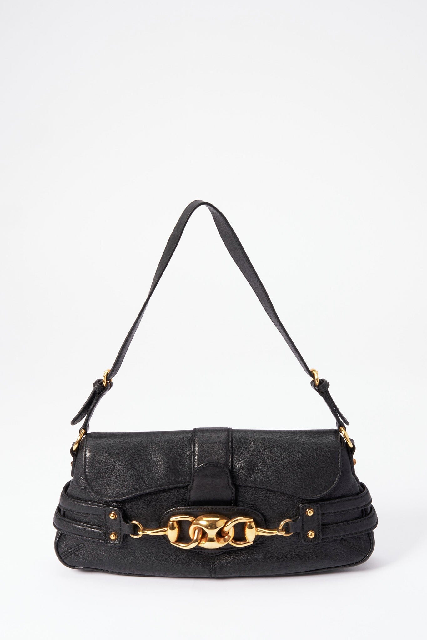 Gucci Leather Shoulder Bag Style 9