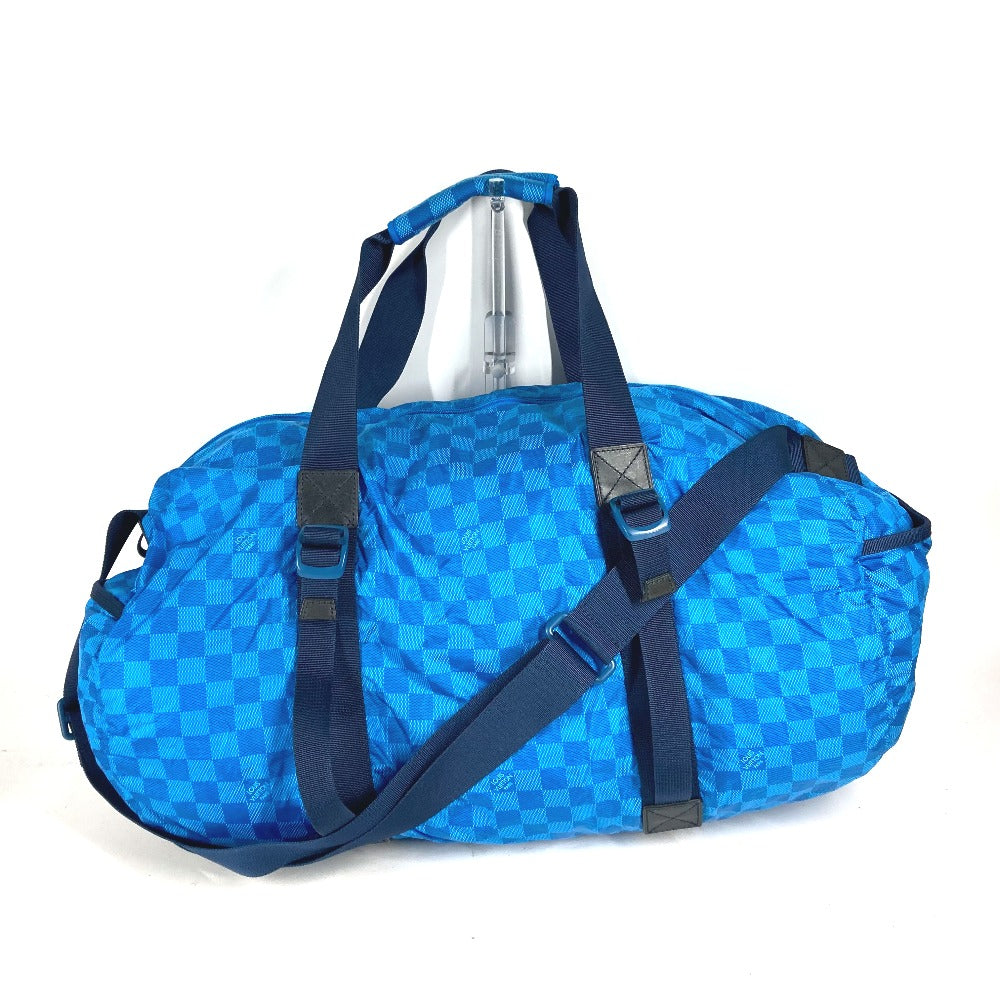 LOUIS VUITTON Boston Duffel bag Nylon blue Damier van tulle Plat Ktical mens