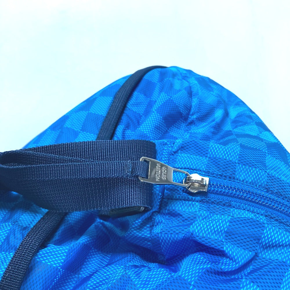 LOUIS VUITTON Boston Duffel bag Nylon blue Damier van tulle Plat Ktical mens