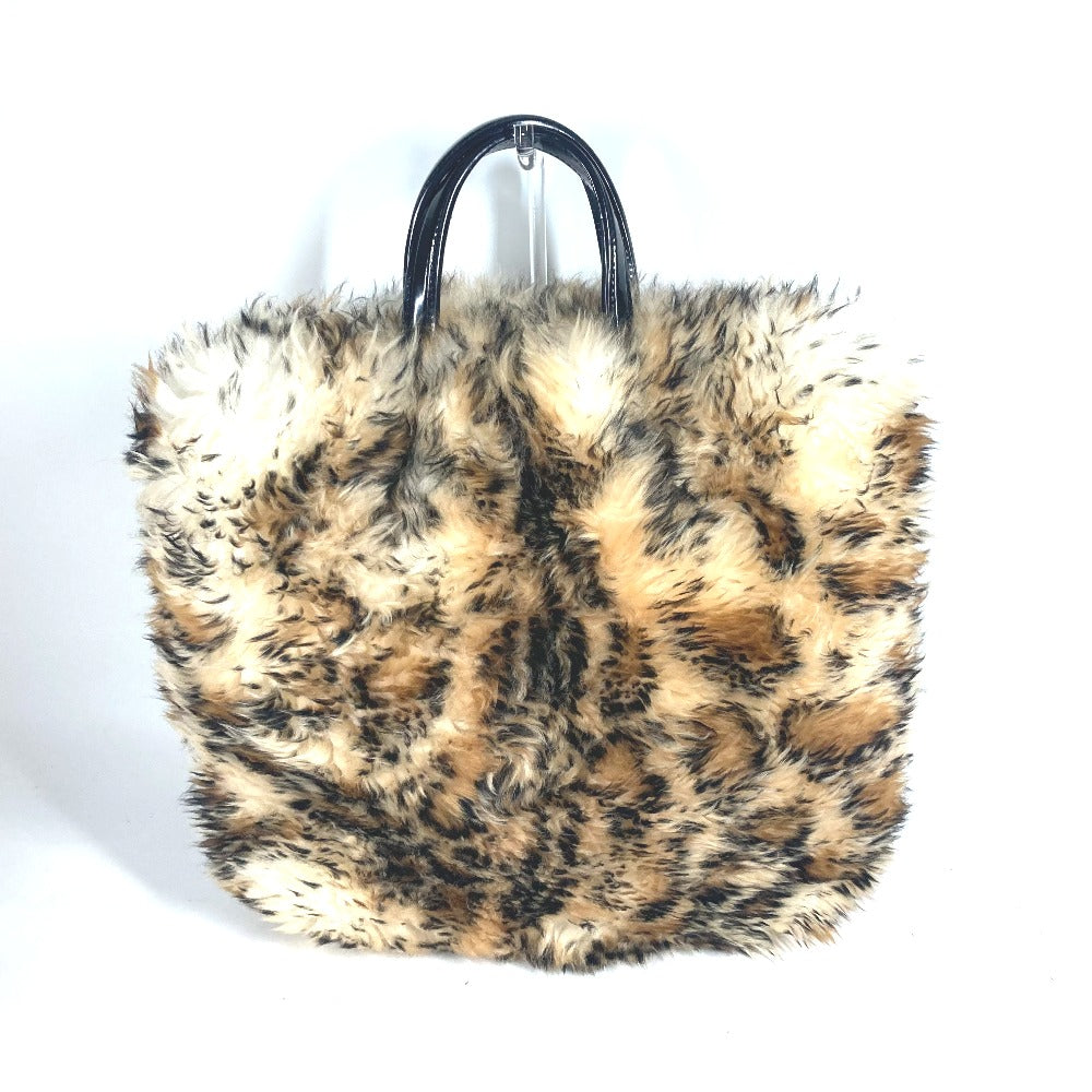 LOUIS VUITTON Handbag Mouton, Leather beige animal collection Sac Plat Mouton Women