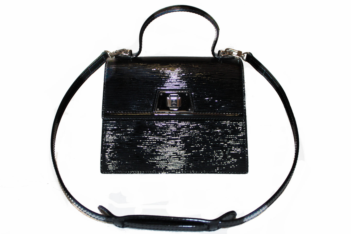 Louis Vuitton Black Electric Epi Leather Sevigne PM Bag | Italystation.com - Shop Now at italystation.com