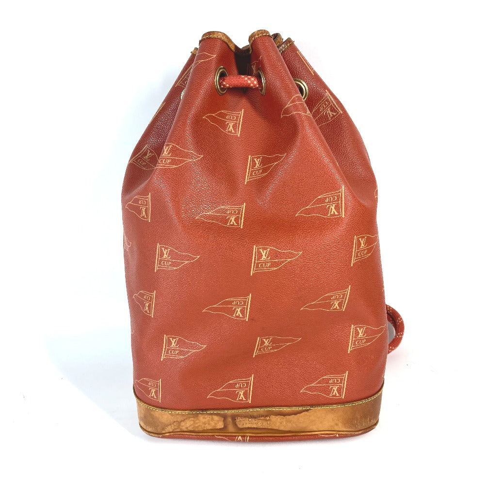 LOUIS VUITTON Shoulder Bag Leather / PVC Brown LVCUP Louis Vuitton Cup Saint Tropez Women