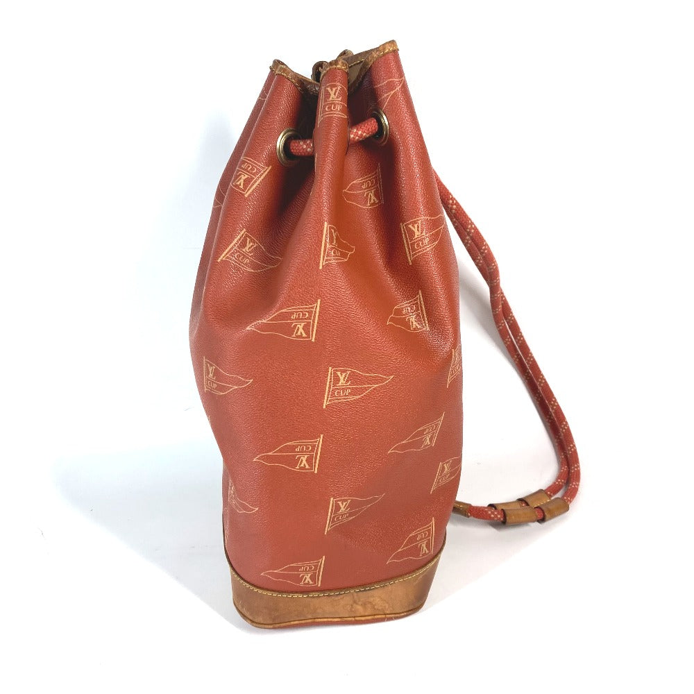 LOUIS VUITTON Shoulder Bag Leather / PVC Brown LVCUP Louis Vuitton Cup Saint Tropez Women