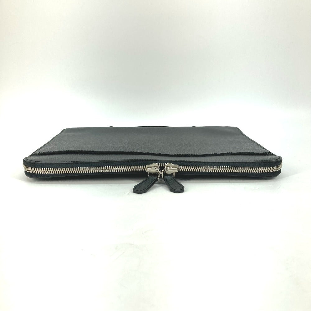 LOUIS VUITTON Business bag M32612 Taiga Leather black Taiga Vladimir mens