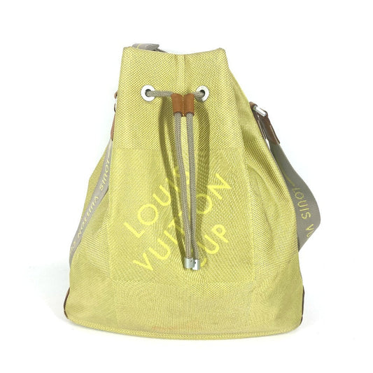 LOUIS VUITTON Shoulder Bag Damier Jean Canvas yellow LV Cup Damier Geant volunteer