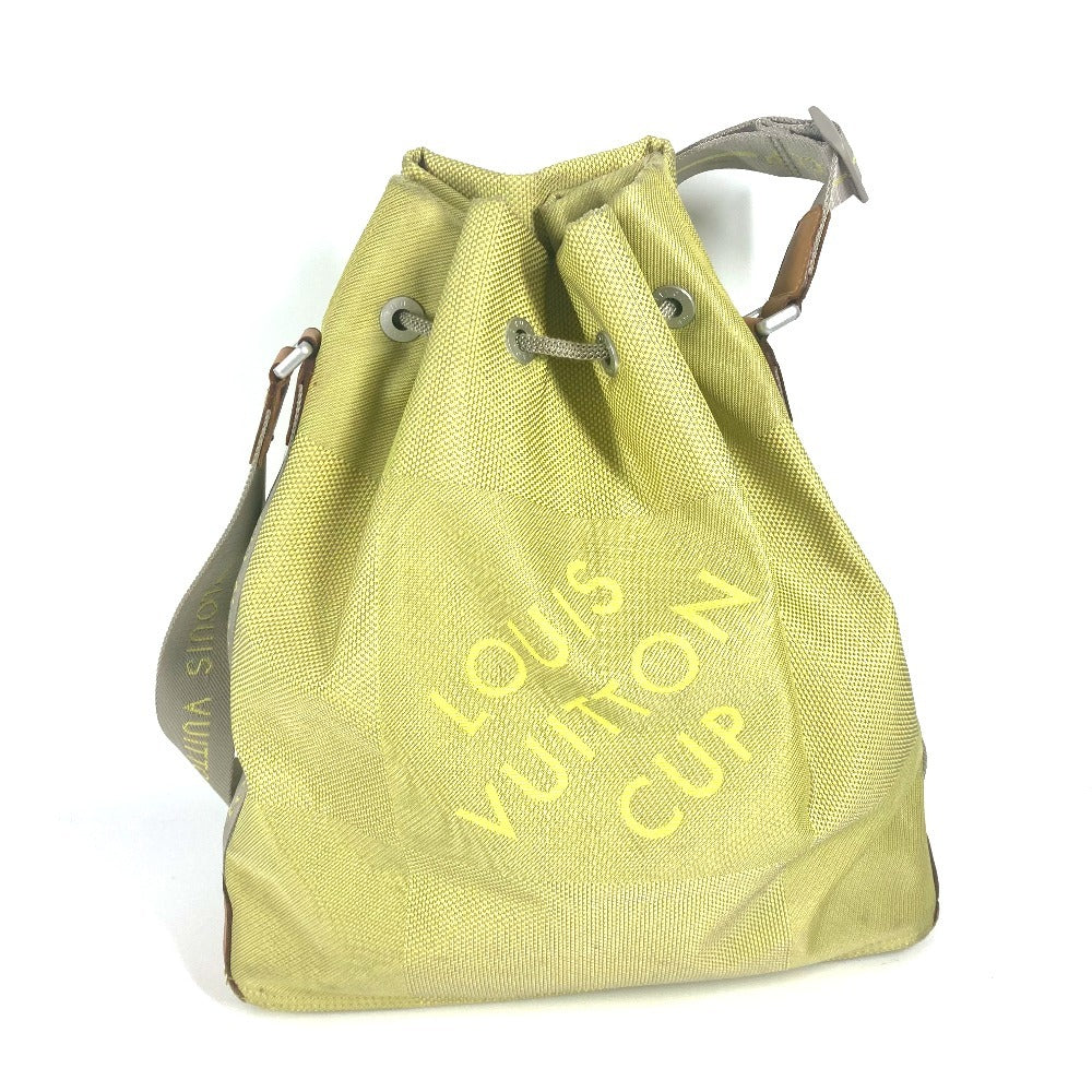 Elegant Women's Shoulder Bag | LOUIS VUITTON Shoulder Bag Damier Jean Canvas yellow LV Cup Damier Geant volunteer