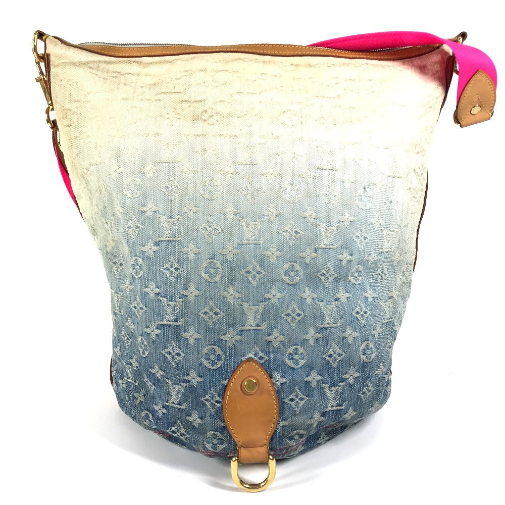 LOUIS VUITTON Shoulder Bag Monogram denim blue Monogram Denim Gradient Sunburst PM
