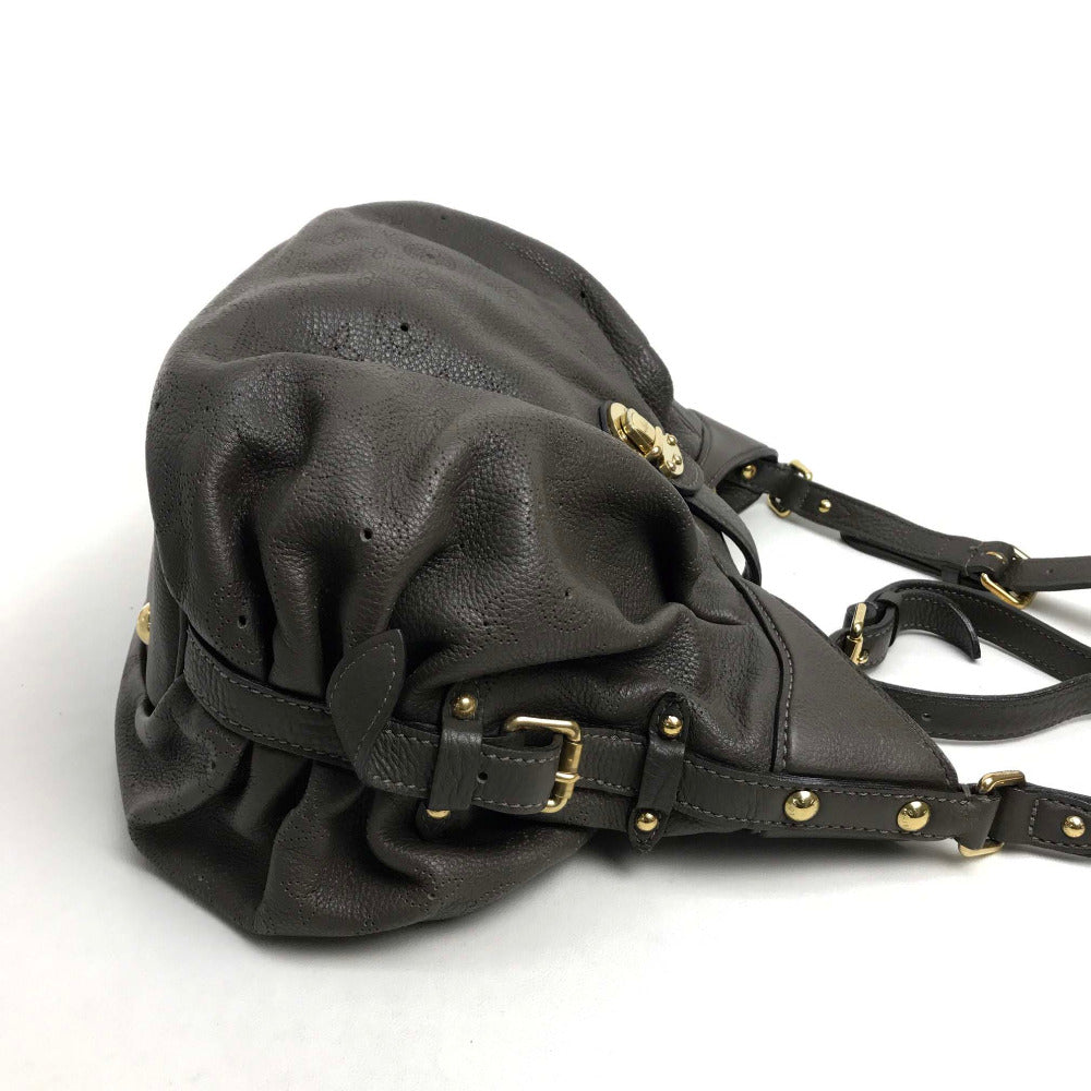 LOUIS VUITTON Shoulder Bag monogram mahina leather gray Monogram Mahina XS Women