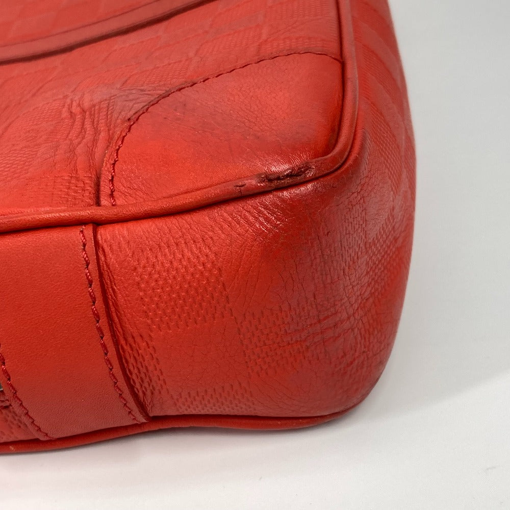 LOUIS VUITTON Business bag N41143 Damier Anfini Leather Red Damier Anfini Porto Document Voyage PDV mens