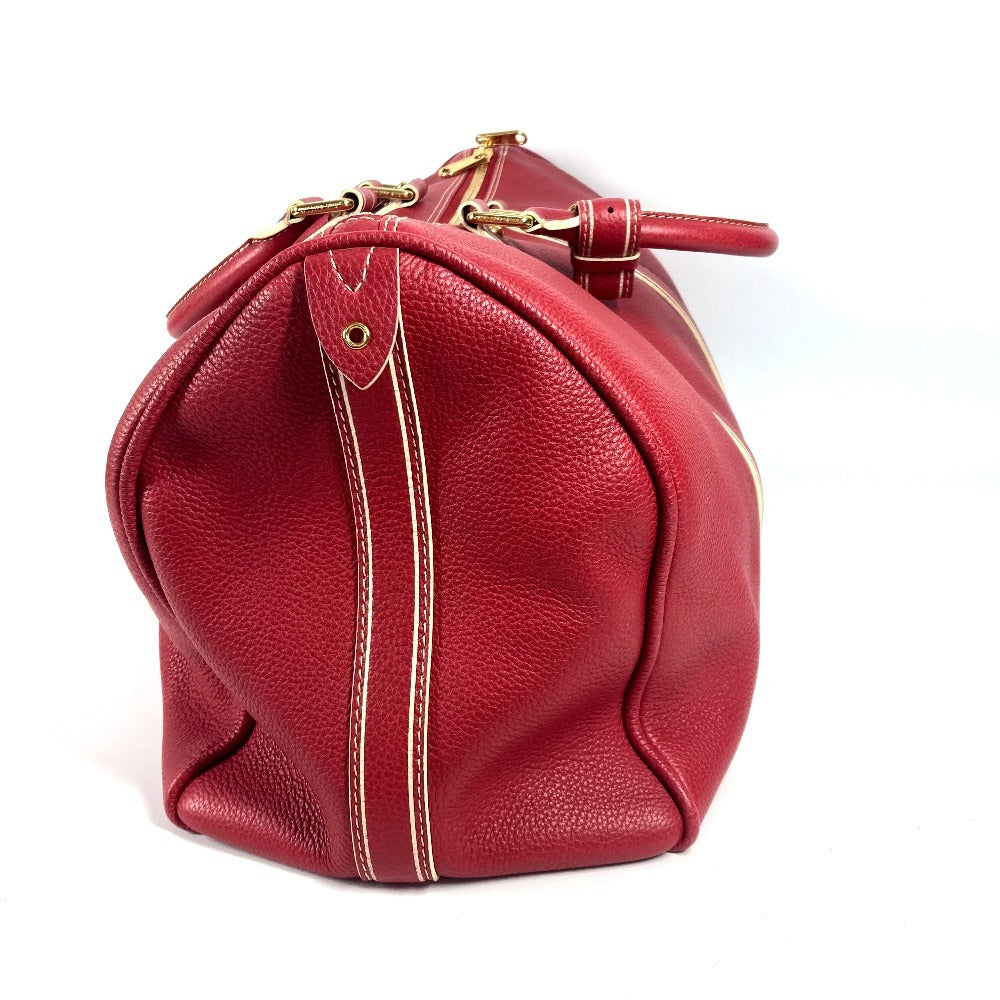 LOUIS VUITTON Boston Duffel bag leather Red Tobaco Keepall 50