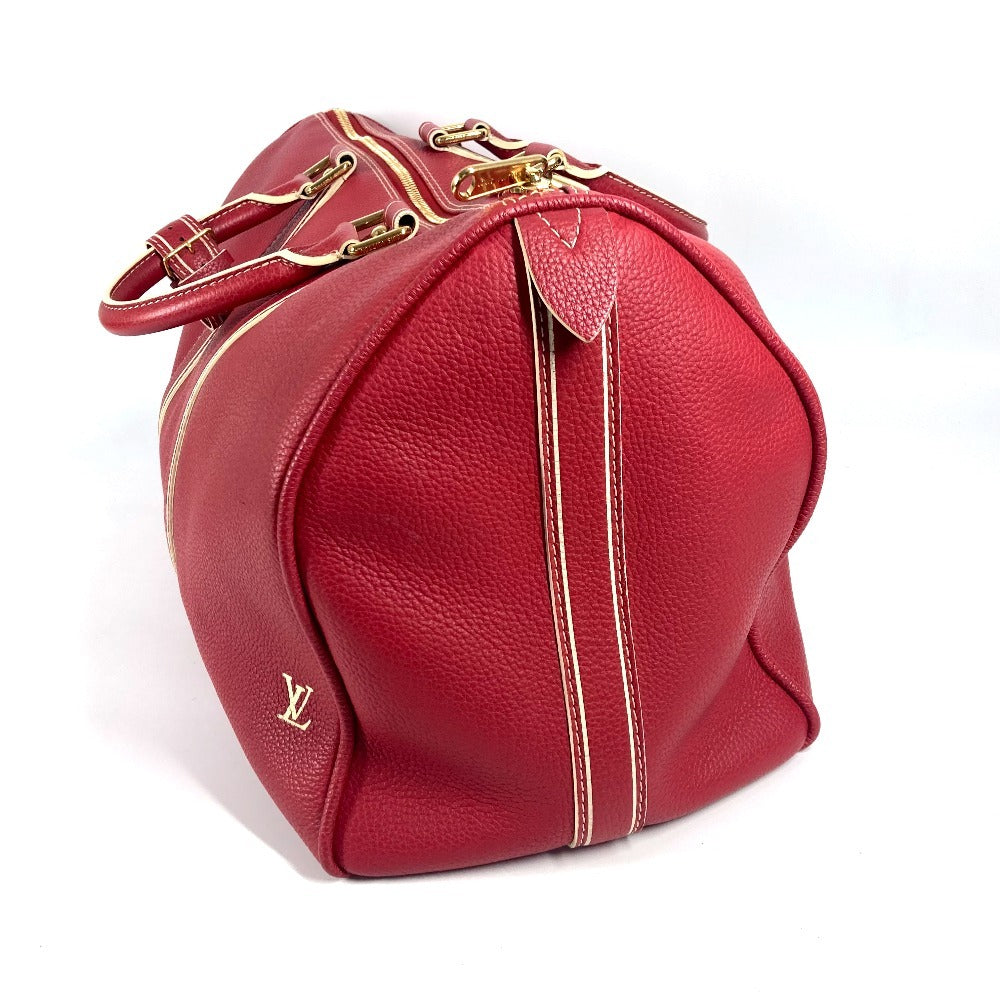 LOUIS VUITTON Boston Duffel bag leather Red Tobaco Keepall 50