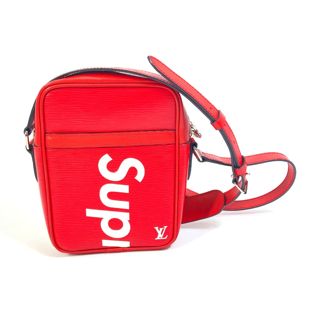 LOUIS VUITTON Shoulder Bag Epi-electric leather Red Epi DanubePM Shoulder Bag