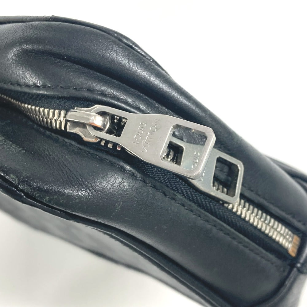 LOUIS VUITTON business bag Damier Anfini Leather black Damier Anfini Truth Toilette unisex(Unisex)