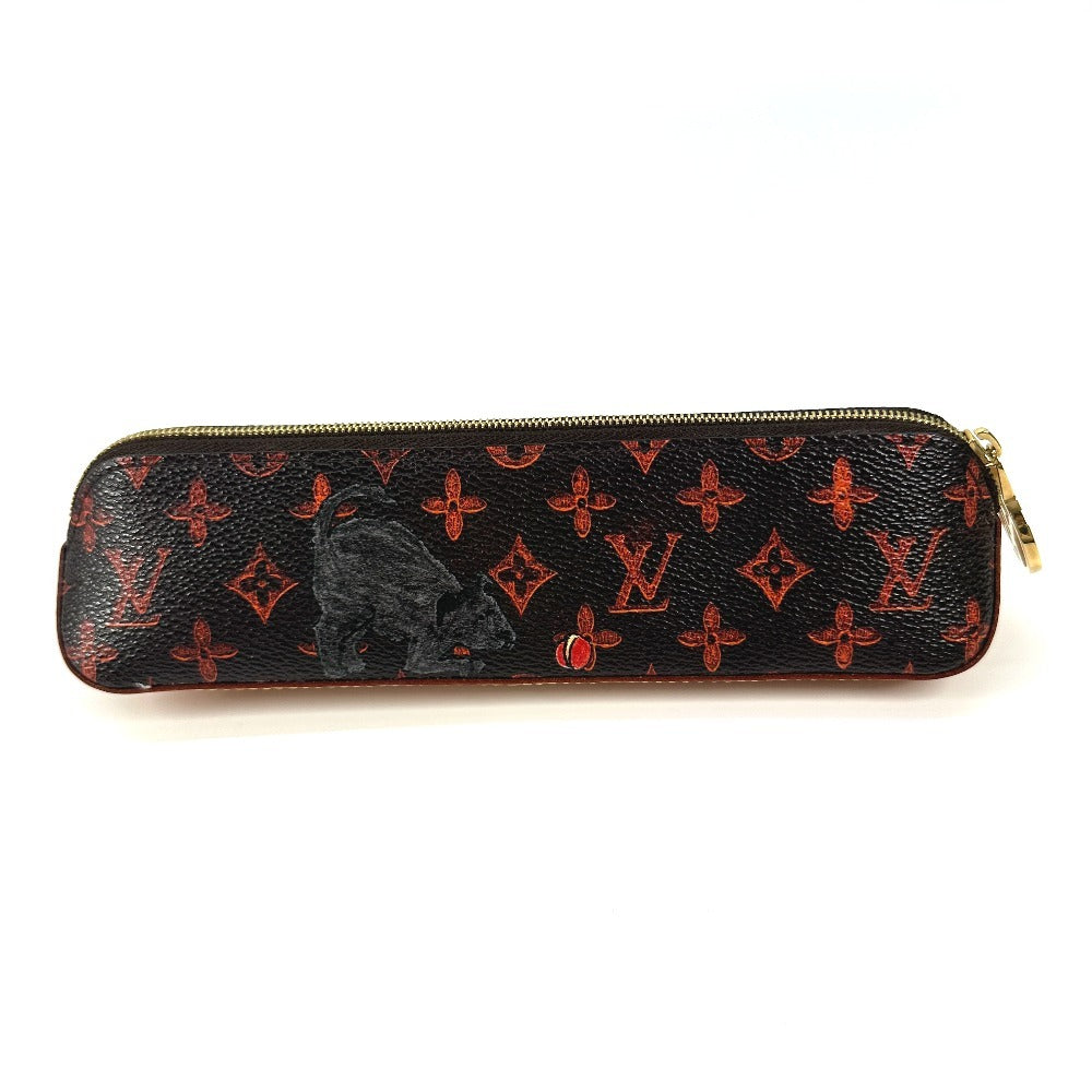 LOUIS VUITTON pencil case Monogram canvas Brown Monogram Catgram Cat Truth Elizabet Women