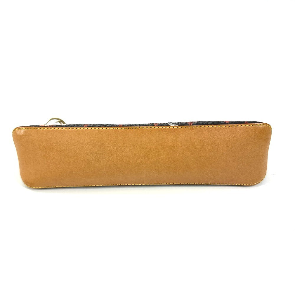 LOUIS VUITTON pencil case Monogram canvas Brown Monogram Catgram Cat Truth Elizabet Women