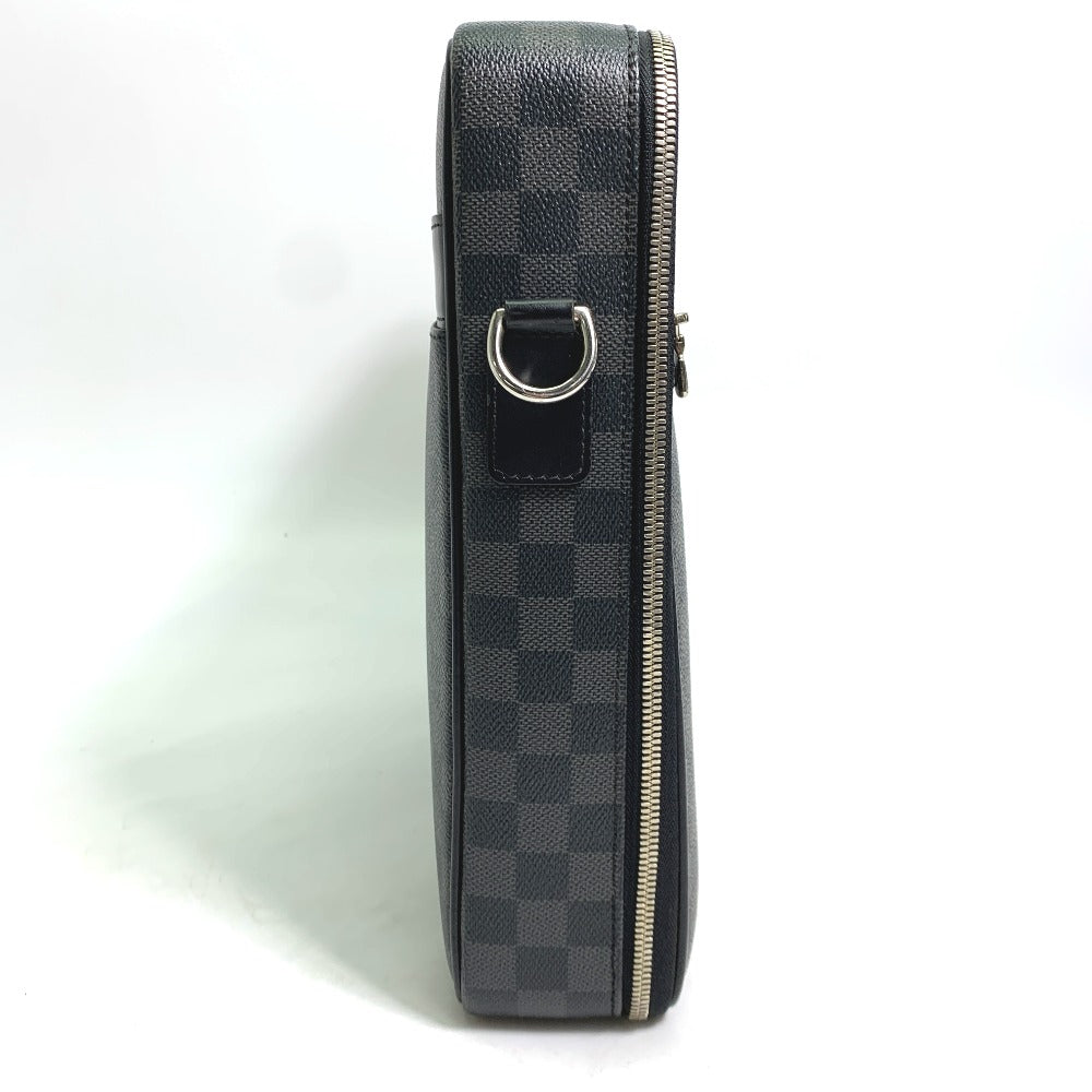 LOUIS VUITTON Business bag Damier Grafitto Canvas black Damier Graphite Crossbody Steve mens