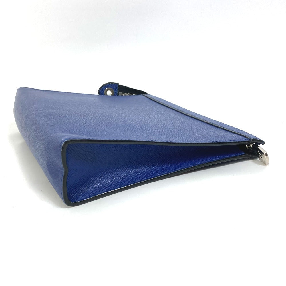 LOUIS VUITTON business bag M30575 Taiga Leather blue Taiga Pochette Voyage MM mens