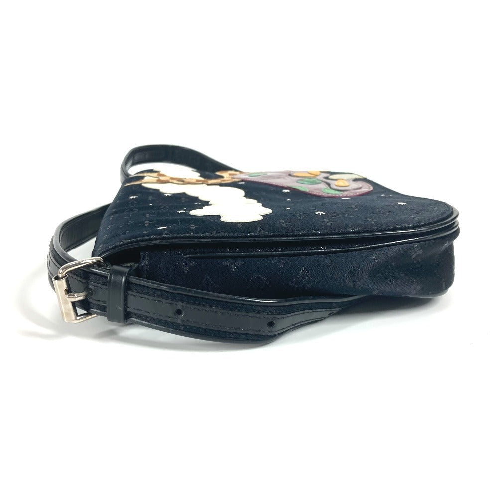 LOUIS VUITTON Shoulder Bag MonogramSatinCanvas black Monogram satin Conte du Fe Mtte Women