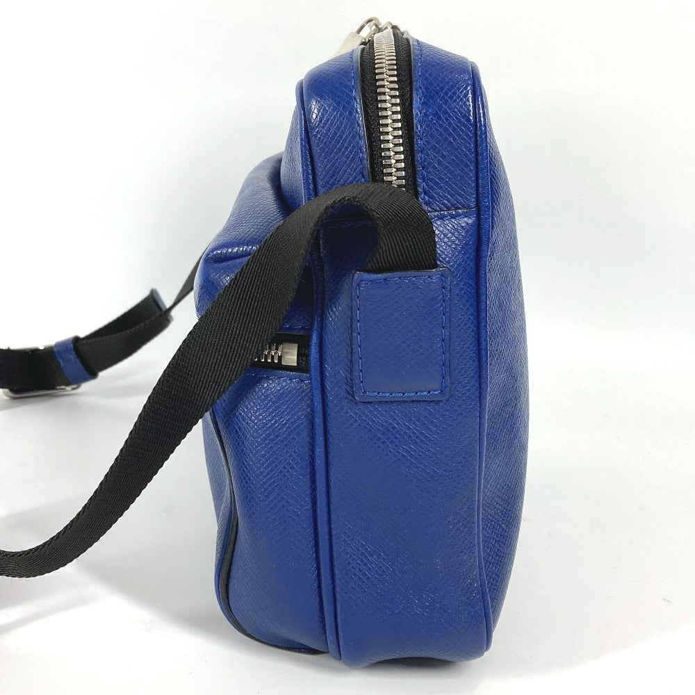 LOUIS VUITTON Shoulder Bag Taiga Leather blue Taiga Outdoor messenger PM unisex(Unisex)