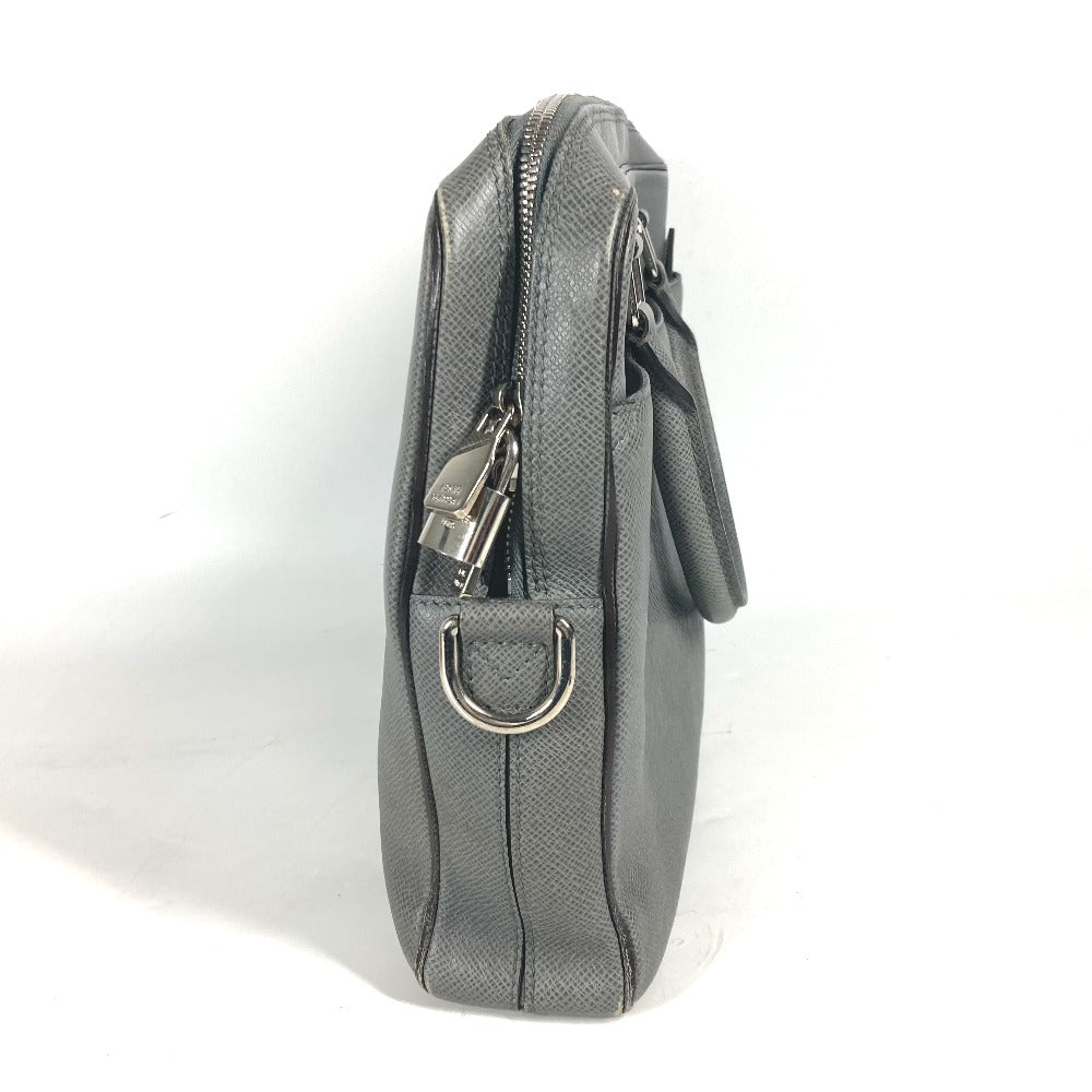 Luxury Women's Handbag | LOUIS VUITTON Business bag Taiga Leather gray Taiga Taiga Porto Document Business PDB mens