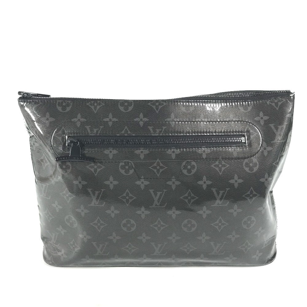 LOUIS VUITTON Clutch bag Plastics, Leather black Monogram Eclipse Glaze, Japan, Tokyo, Shinjuku Isetan Exclusive Pochette Cosmos mens