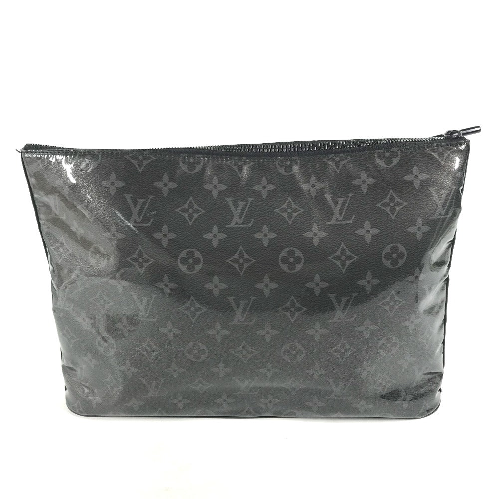 LOUIS VUITTON Clutch bag Plastics, Leather black Monogram Eclipse Glaze, Japan, Tokyo, Shinjuku Isetan Exclusive Pochette Cosmos mens