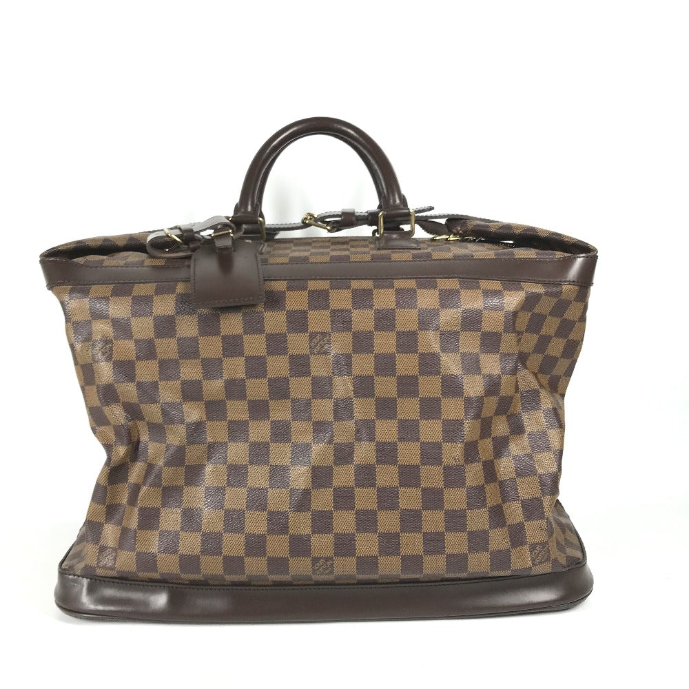 LOUIS VUITTON Boston Duffel bag Damier canvas Brown Damier Grimo 45 unisex(Unisex)