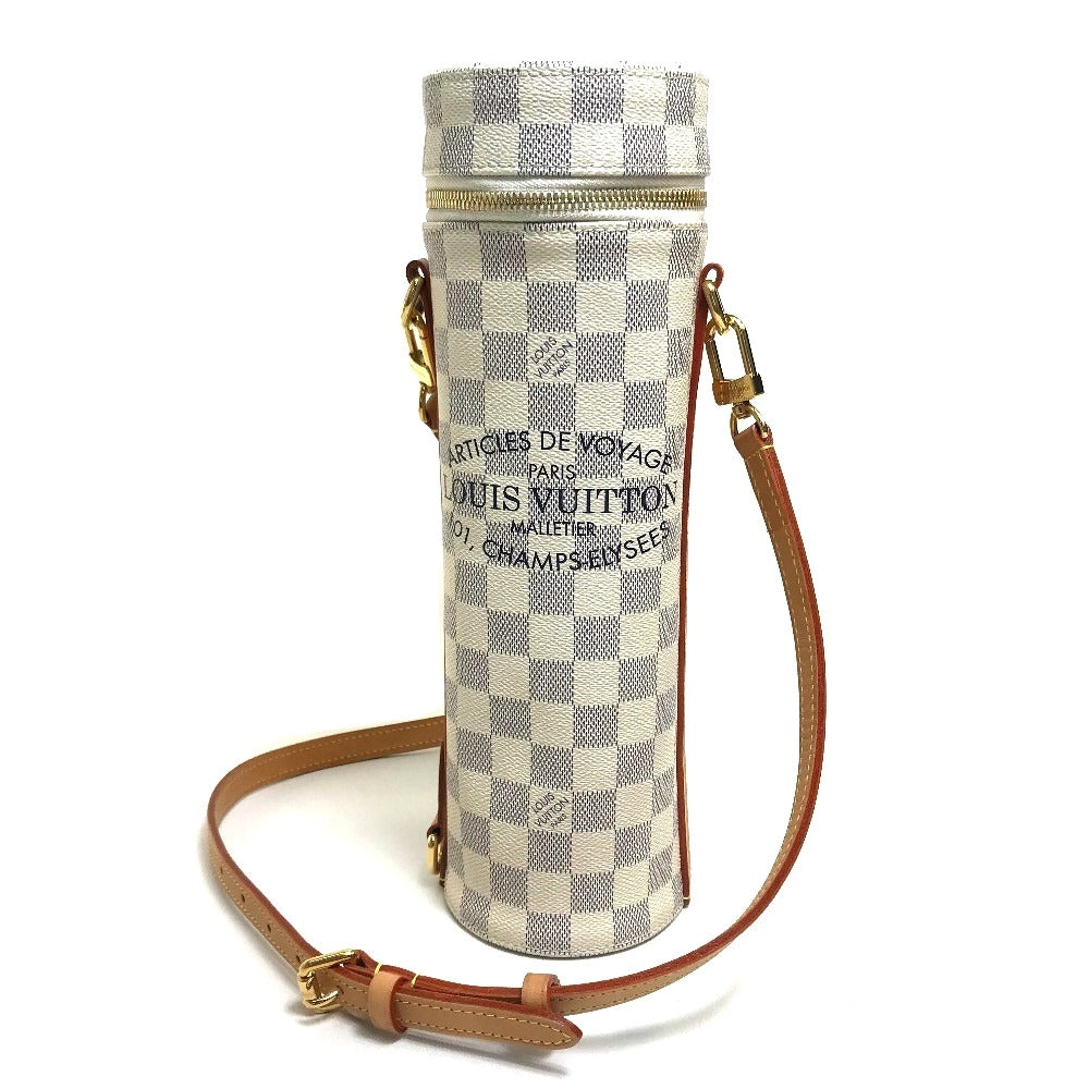 LOUIS VUITTON Other miscellaneous goods Damier Azur Canvas white Shoulder Bag Cool bag, crossbody Porte Buteil bottle holder Women(Unisex)
