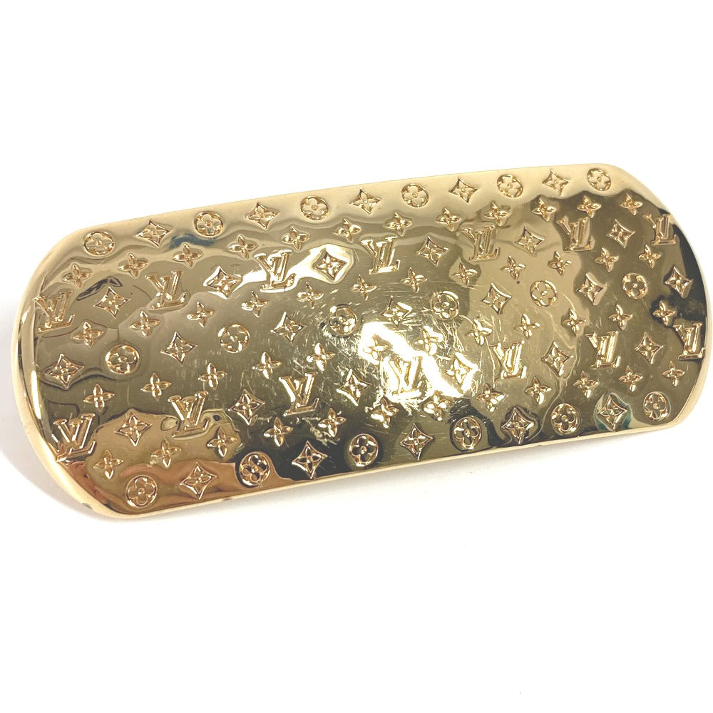 LOUIS VUITTON Valletta metal gold Monogram Baretta Nanogram Women