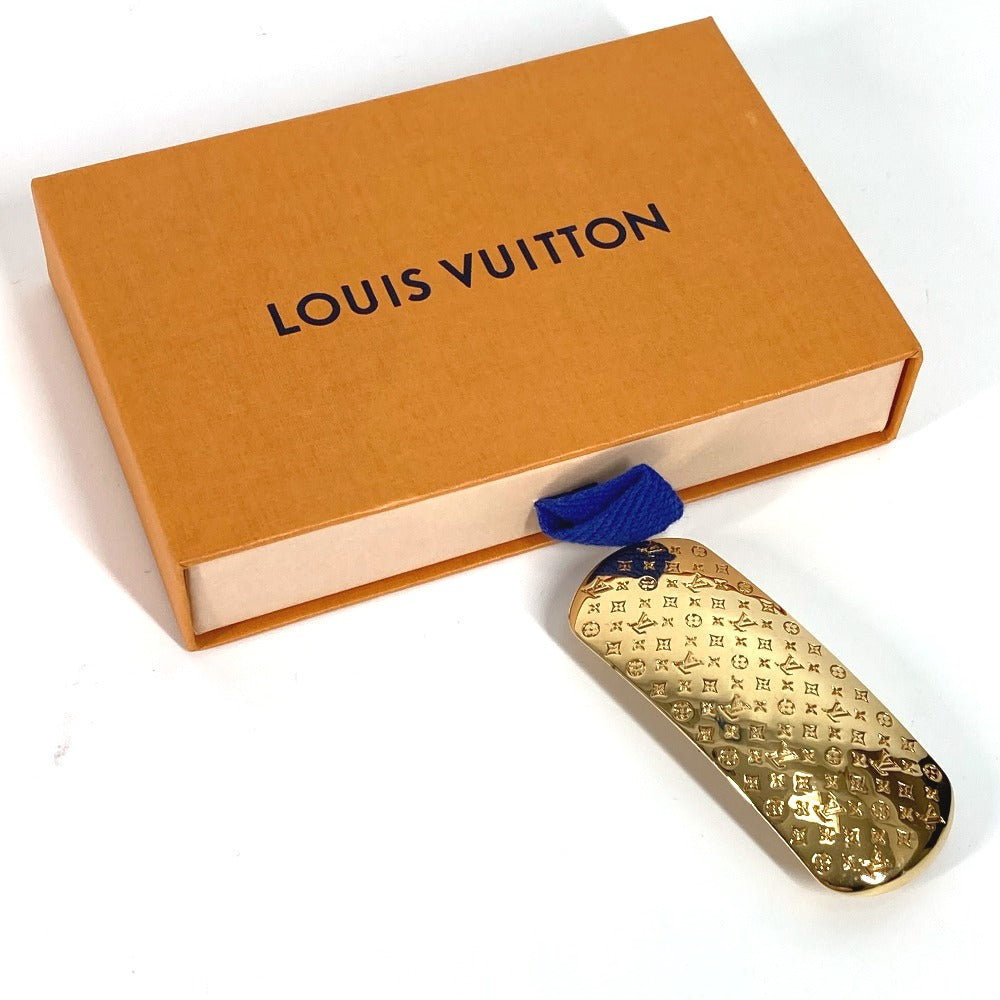 LOUIS VUITTON Valletta metal gold Monogram Baretta Nanogram Women