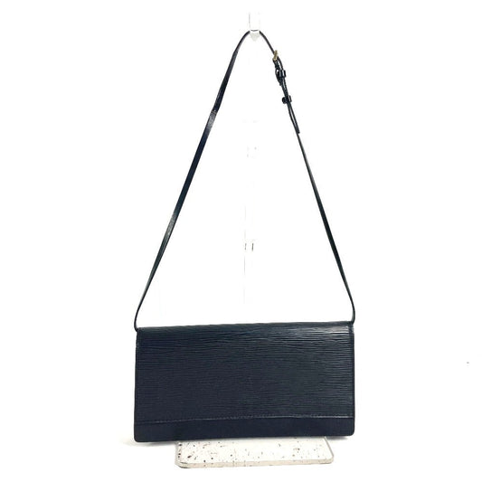 LOUIS VUITTON Shoulder Bag Epi Leather black Epi Honfleur Women