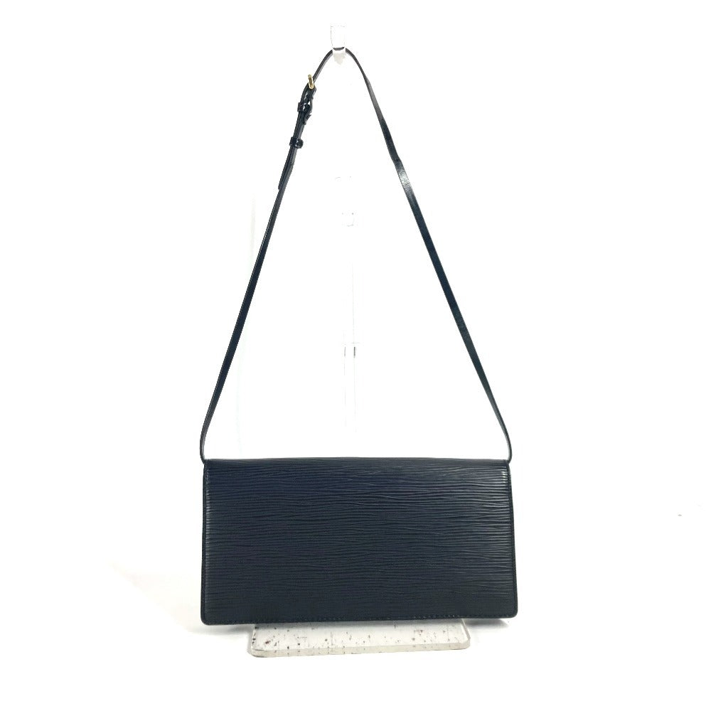 LOUIS VUITTON Shoulder Bag Epi Leather black Epi Honfleur Women