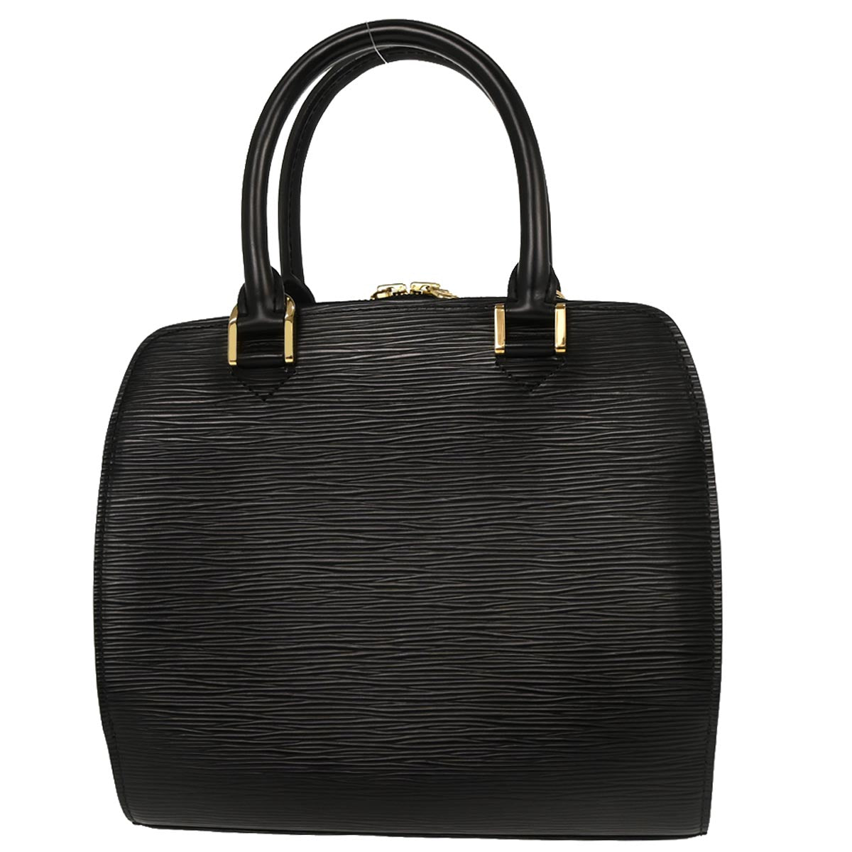 Louis Vuitton 2005 Black Epi Pont Neuf Handbag M52052