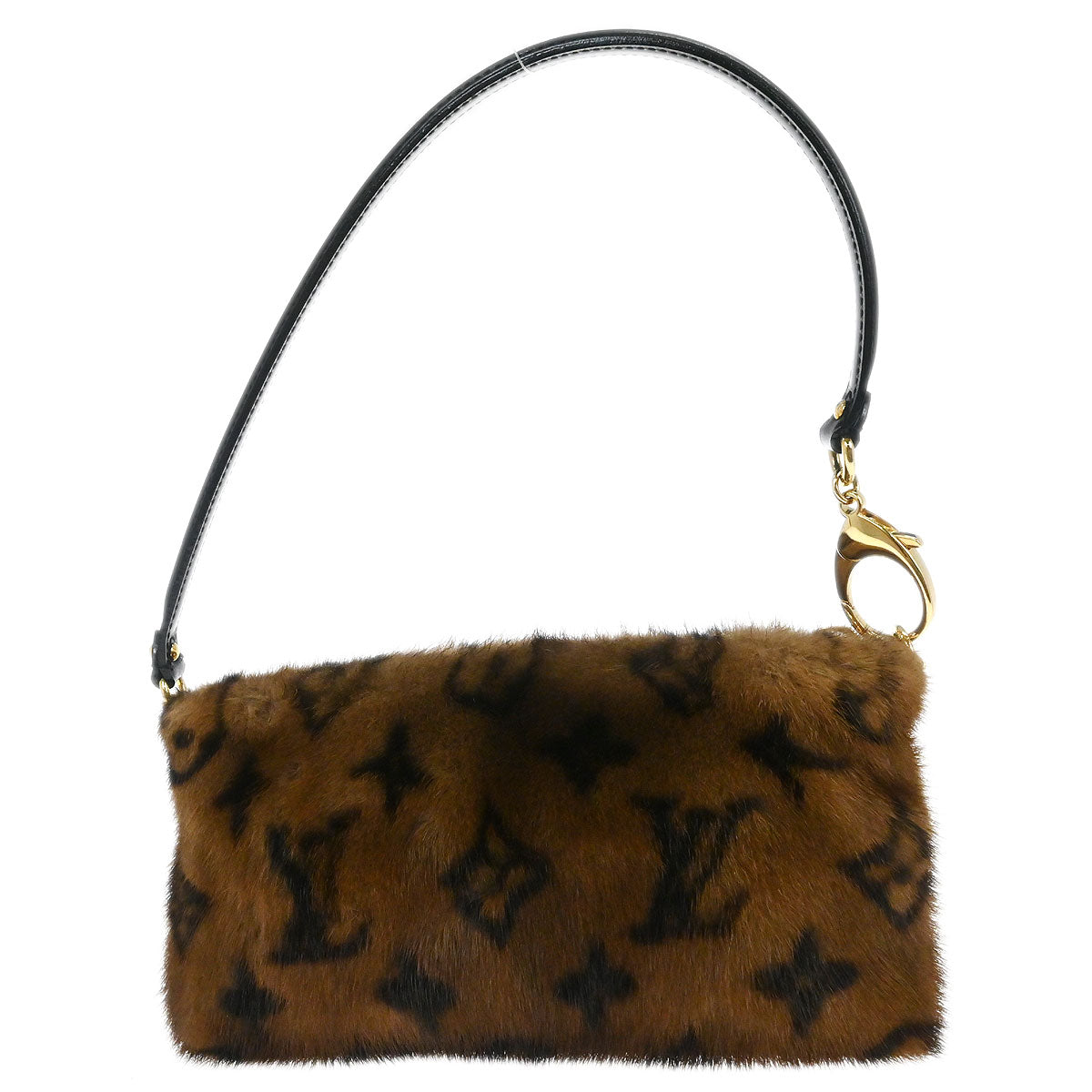 Louis Vuitton 2009 Monogram Mink Pochette Milla MM Handbag M60182