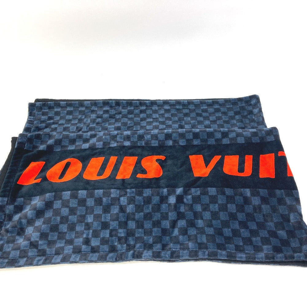 LOUIS VUITTON towel cotton Navy Damier Cobalt Dorado Bandamiye Cobalt Lace unisex(Unisex)