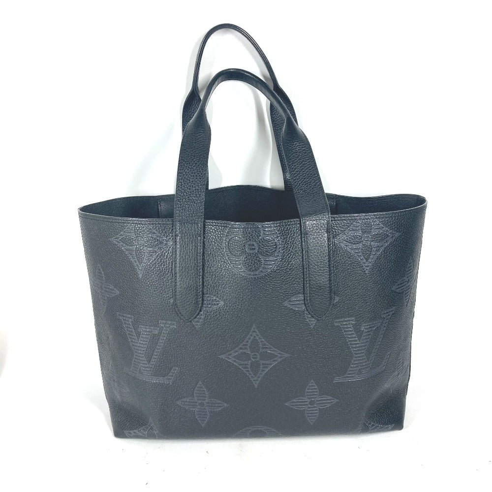 Elegant Women's Shoulder Bag | LOUIS VUITTON Shoulder Bag leather black Monogram Giant Shadow Hippo Voyage NV mens