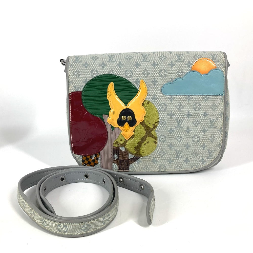 LOUIS VUITTON Shoulder Bag Monogram mini canvas gray Monogram mini Mtte Comte de Fe Women