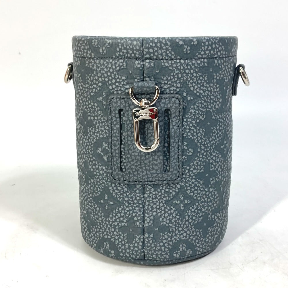 LOUIS VUITTON Shoulder Bag Taurillon Clemence Leather gray Taurillon Clemence Climbing Chalk Pouch