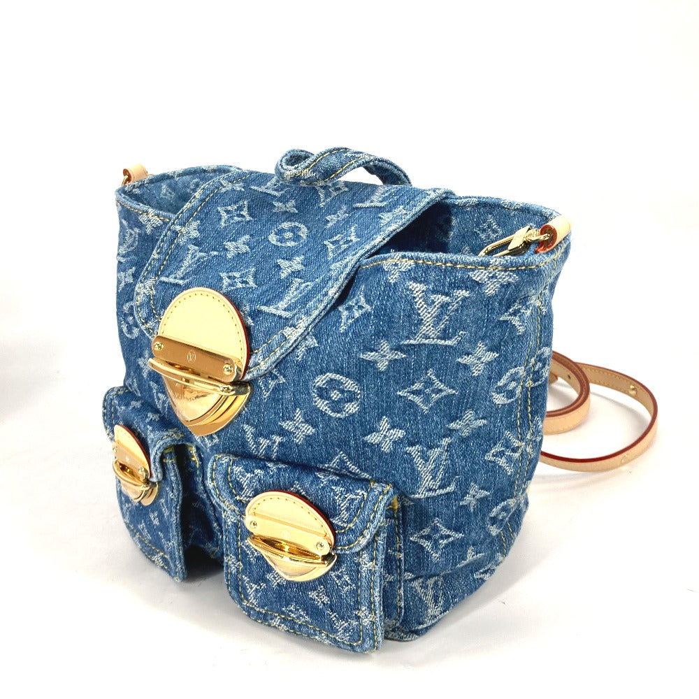 Luxury Women's Backpack | LOUIS VUITTON Backpack Monogram denim blue New LV Remix Venice