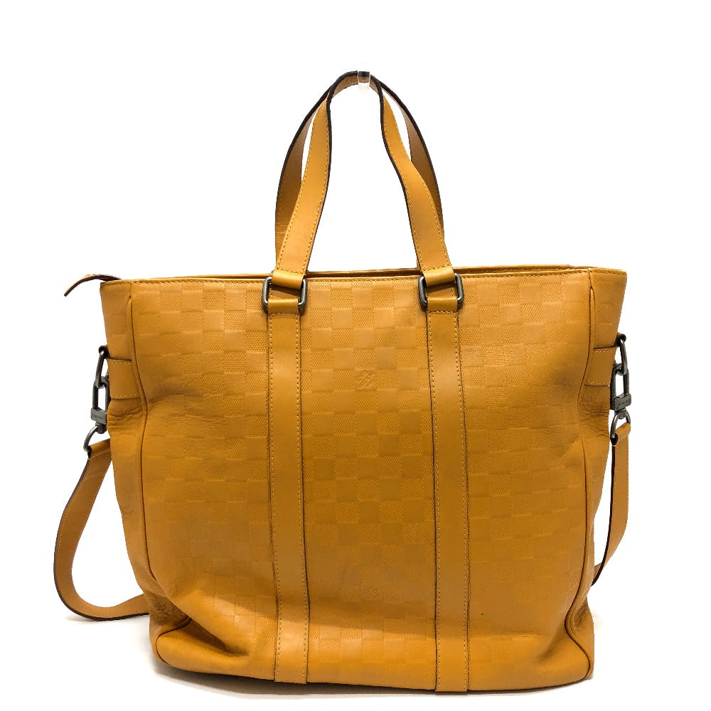 LOUIS VUITTON Tote Bag ‚m41228 Damier Anfini Leather yellow Damier Infinie Tadao mens